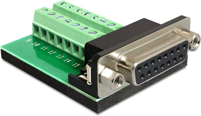 Picture of Delock Terminal block > D-Sub 15 pin Gameport female