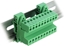 Attēls no Delock Terminal Block Set for DIN Rail 10 pin with pitch 5.08 mm angled