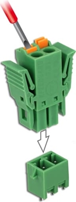 Attēls no Delock Terminal block set for PCB 2 pin 3.81 mm pitch vertical