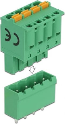 Attēls no Delock Terminal block set for PCB 4 pin 5.08 mm pitch vertical