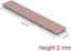Изображение Delock Thermal Conductive Pad 120 x 20 x 2 mm for M.2 modules 3.0 W/mK - non-silicone