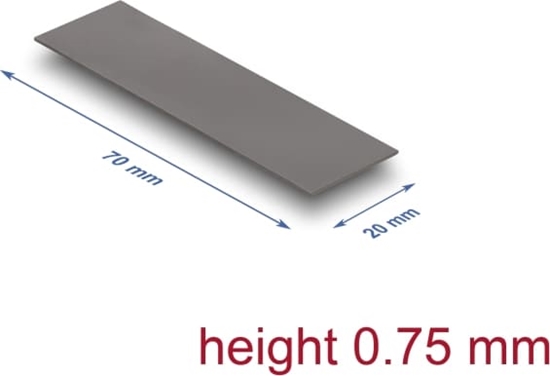 Picture of Delock Thermal Conductive Pad 70 x 20 x 0.75 mm for M.2 modules 3.0 W/mK