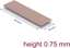 Attēls no Delock Thermal Conductive Pad 70 x 20 x 0.75 mm for M.2 modules 3.0 W/mK - non-silicone