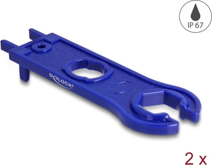 Attēls no Delock Tool for DL4 Cables and Connectors, hexagonal, blue 2 pcs