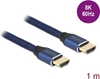 Изображение Delock Ultra High Speed HDMI Cable 48 Gbps 8K 60 Hz blue 1 m certified