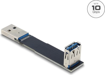 Attēls no Delock USB 10 Gbps Adapter USB Type-A female to male angled 90°