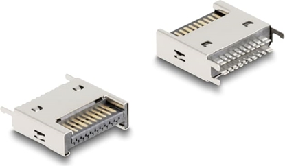 Attēls no Delock USB 10 Gbps Type-E Key A 20 pin male straight for SMT solder mounting