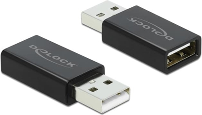 Attēls no Delock USB 2.0 Adapter Type-A male to Type-A female Data Blocker