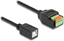 Picture of Delock USB 2.0 Cable Type-B female to Terminal Block Adapter with push button 15 cm