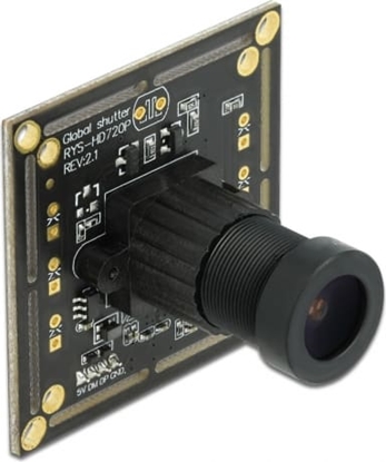 Изображение Delock USB 2.0 Camera Module with Global Shutter black / white 0.92 mega pixel 36° V6 fix focus