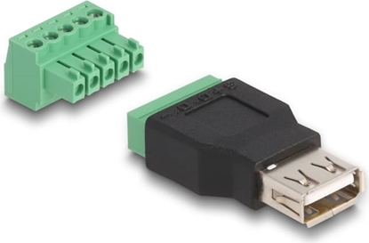 Изображение Delock USB 2.0 Type-A female to Terminal Block Adapter 2-part
