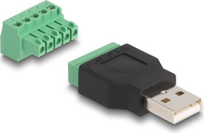 Изображение Delock USB 2.0 Type-A male to Terminal Block Adapter 2-part