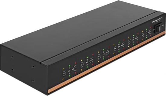 Изображение Delock USB 2.0 to 12 Port Serial RS-232 Hub with surge protection and extended temperature range