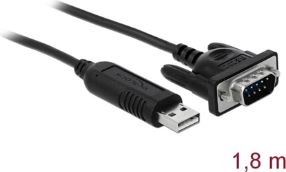 Изображение Delock USB 2.0 to serial RS-232 adapter with compact serial connector housing