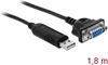 Picture of Delock USB 2.0 to serial RS-232 adapter with compact serial connector housing