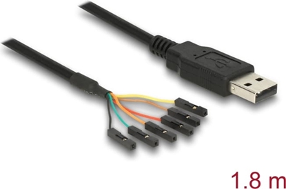 Изображение Delock USB 2.0 to Serial TTL Converter with 6 pin header female separately 1.8 m (5 V)