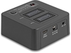 Изображение Delock USB 20 Gbps M.2 Docking Station for 2 x M.2 NVMe PCIe SSD with Clone and Erase Function
