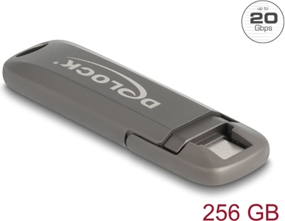 Изображение Delock USB 20 Gbps USB-C™ Memory Stick 256 GB, Read Speed: 1980 MB/s - Metal Housing