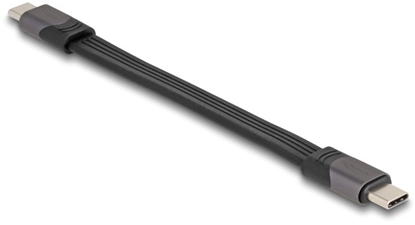 Attēls no Delock USB 40 Gbps FPC Flat Ribbon Cable USB Type-C™ to USB Type-C™ 15 cm PD 3.0 100 W E-Marker