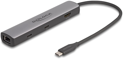 Attēls no Delock USB 40 Gbps USB Type-C™ Docking Station 8K - HDMI / USB 10 Gbps / 2.5 Gigabit LAN / PD 3.0 100 W