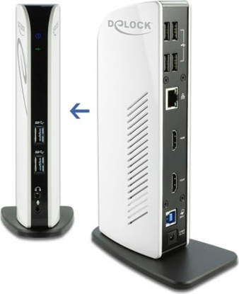 Attēls no Delock USB Docking Station Dual HDMI Full-HD / USB 3.2 / LAN / Audio