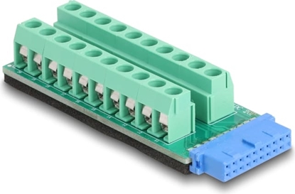 Attēls no Delock USB Pfostenbuchse zu Terminalblock Adapter 20 Pin