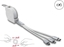 Picture of Delock USB Type-C™ 3 in 1 Retractable Charging Cable for Lightning™ / Micro USB / USB Type-C™ white