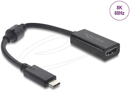 Attēls no Delock USB Type-C™ Adapter to HDMI (DP Alt Mode) 8K 60 Hz with HDR and HDCP black