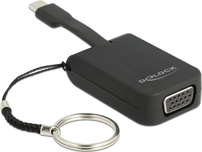 Attēls no Delock USB Type-C™ Adapter to VGA (DP Alt Mode) - Key Chain