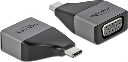 Attēls no Delock USB Type-C™ Adapter to VGA (DP Alt Mode) 1080p – compact design