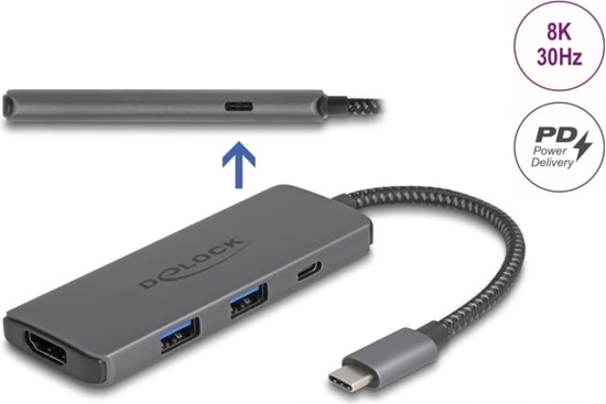 Изображение Delock USB Type-C™ Docking Station 8K - HDMI / USB / PD 3.0 100 W
