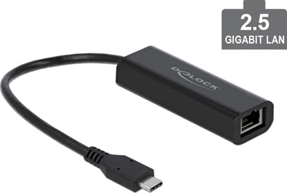 Attēls no Delock USB Type-C™ Network Adapter 2.5 Gigabit LAN 1 x RJ45