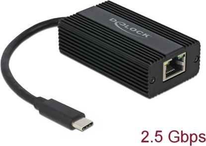 Attēls no Delock USB Type-C™ Network Adapter 2.5 Gigabit LAN 1 x RJ45