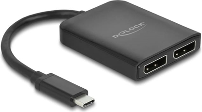 Attēls no Delock USB Type-C™ Splitter (DP Alt Mode) to 2 x DisplayPort MST / VXP