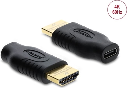 Attēls no Delock USB Type-C™ to HDMI Adapter (DP Alt Mode) 4K 60 Hz with HDR and HDCP