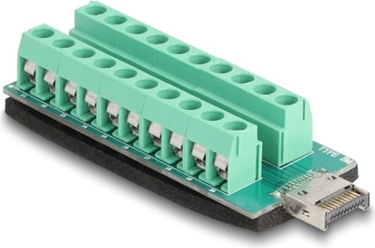 Attēls no Delock USB type-E Key A male to Terminal Block Adapter 20 pin