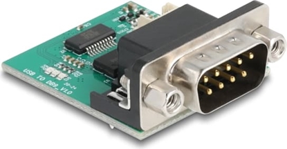 Attēls no Delock USB to RS-232 Converter FTDI FT231XS USB 2.0 pin header male to D-Sub 9 male cable 30 cm