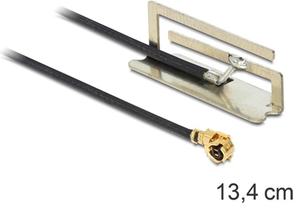 Attēls no Delock WLAN 802.11 ac/a/h/b/g/n Antenna I-PEX Inc., MHF® I plug 1,5 dBi 13.4 cm PIFA internal