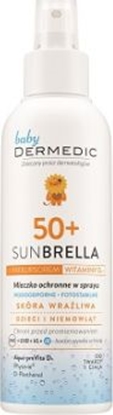 Attēls no Dermedic DERMEDIC SUNBRELLA BABY Mleczko ochronne w sprayu SPF50+ pow. 6. miesica ycia 100ml