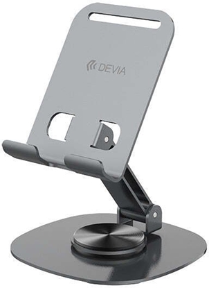 Attēls no Devia uchwyt podstawka EL243 do telefonu tableta skadana z rotacj 360 szara metalowa