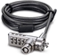 Изображение Dicota Security Cable T-Lock, combination,keyed 3x7mm slot