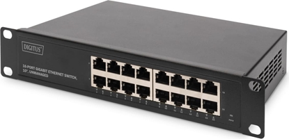 Picture of Digitus 10\" Gigabit Ethernet Switch, 16-Port, Unmanaged