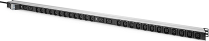 Attēls no Digitus Basic IT PDU, 1-phase 32A, 24 x C13, 4 x C19, 3 m supply cable, IEC 60309 32 A plug