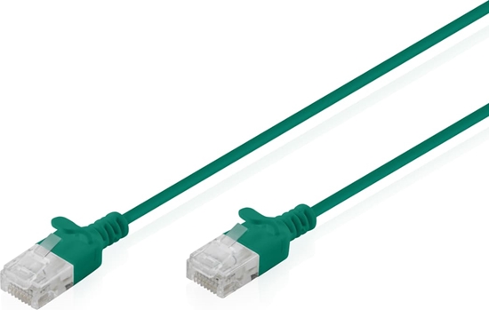 Picture of Digitus CAT 6 U-UTP Slim patch cable, 0.3 m, green