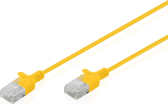 Picture of Digitus CAT 6 U-UTP Slim patch cable, 0.3 m, yellow