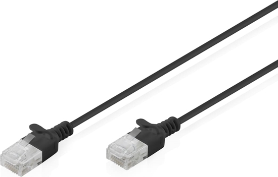 Picture of Digitus CAT 6 U-UTP Slim patch cable, 0.5 m, black