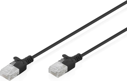 Attēls no Digitus CAT 6 U-UTP Slim patch cable, 1 m, black