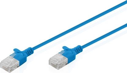 Attēls no Digitus CAT 6 U-UTP Slim patch cable, 1.5 m, blue