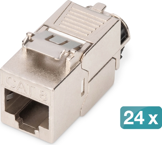 Picture of Digitus CAT 8.1 Keystone Module, Shielded, Tool-free Connection - 24 pcs