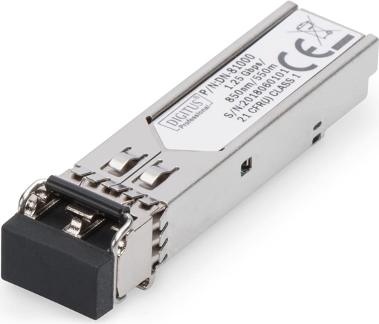 Picture of Digitus HP-HPE compatible mini GBIC (SFP) Module, 1.25 Gbps, 0.55 Km